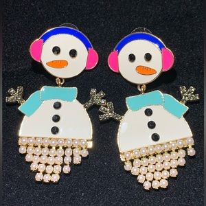 BaubleBar Snowman earrings